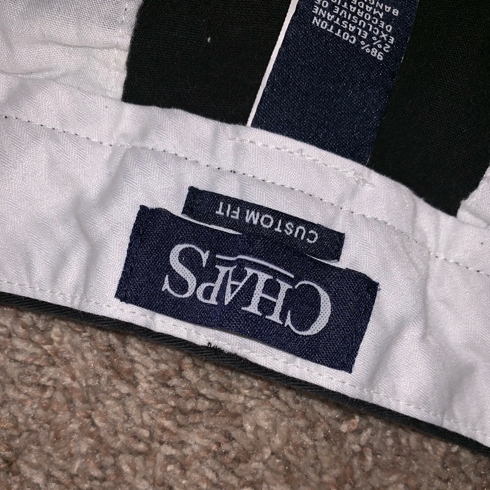 Mens Chaps Black Dress Pants! Size W34 L40